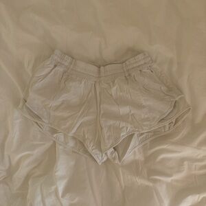 White lululemon shorts